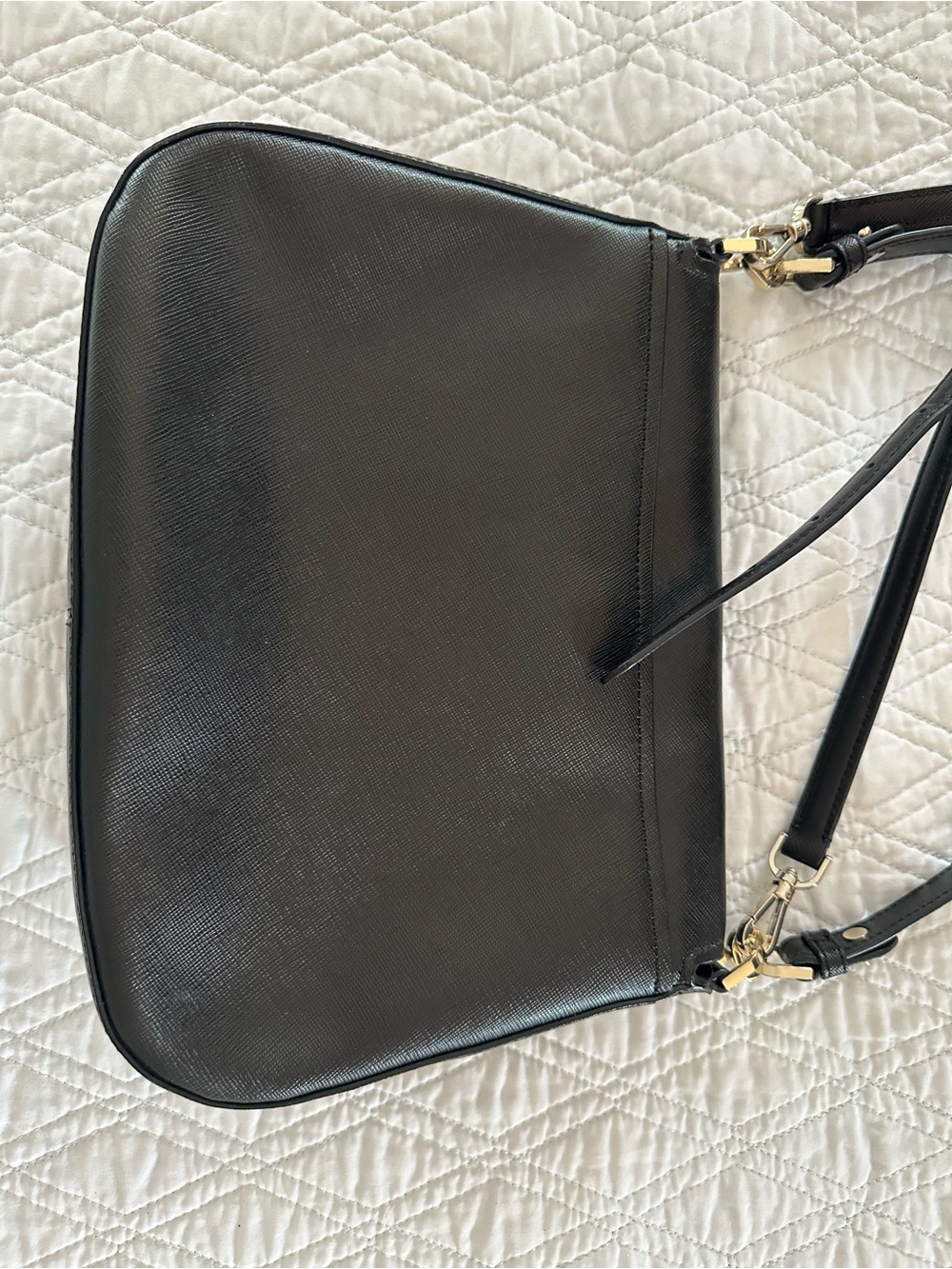 kate spade Black Leather Crossbody with Gold Accents - Picture 5 of 7
